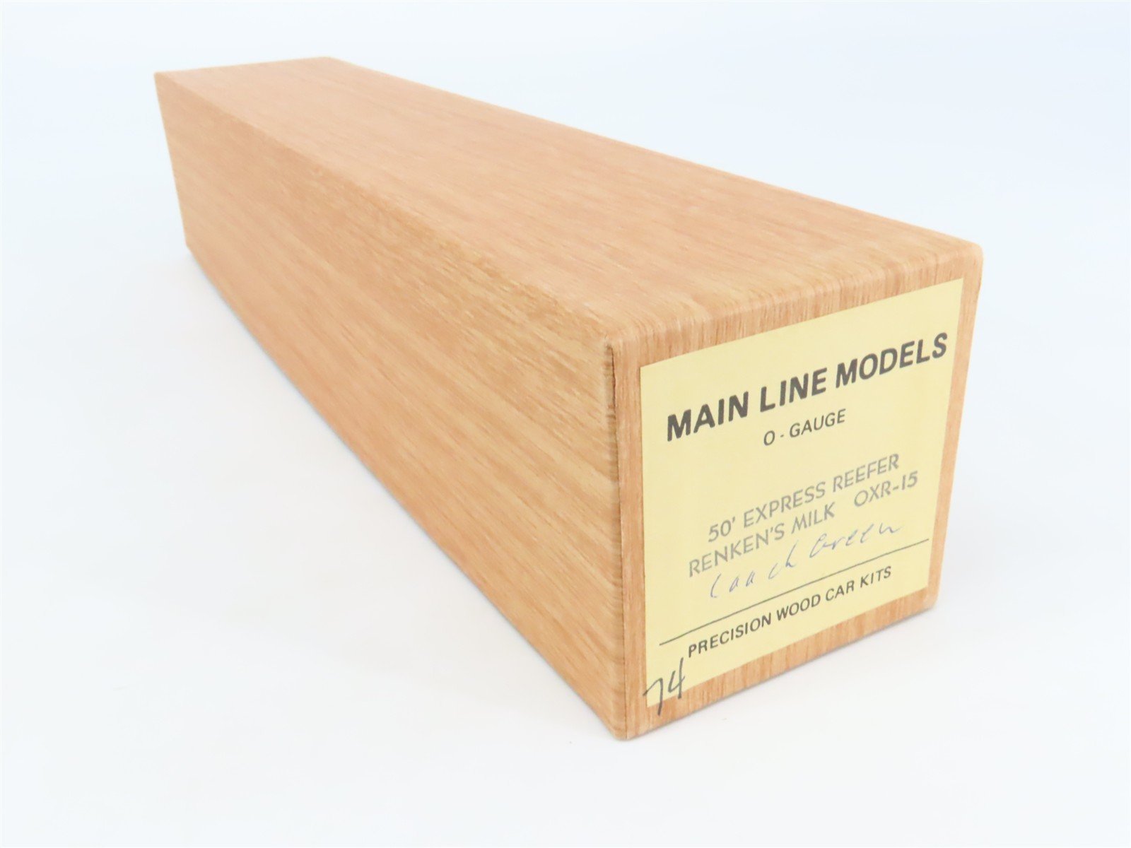 O 2-Rail Mainline Models OXR-15 Gare Renken's Milk 50' Express Reefer #768 Kit