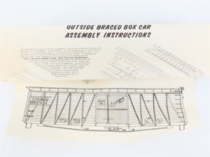 O Scale 2-Rail Mainline Models OBC-104 GN Great Northern 50' Auto Boxcar Kit