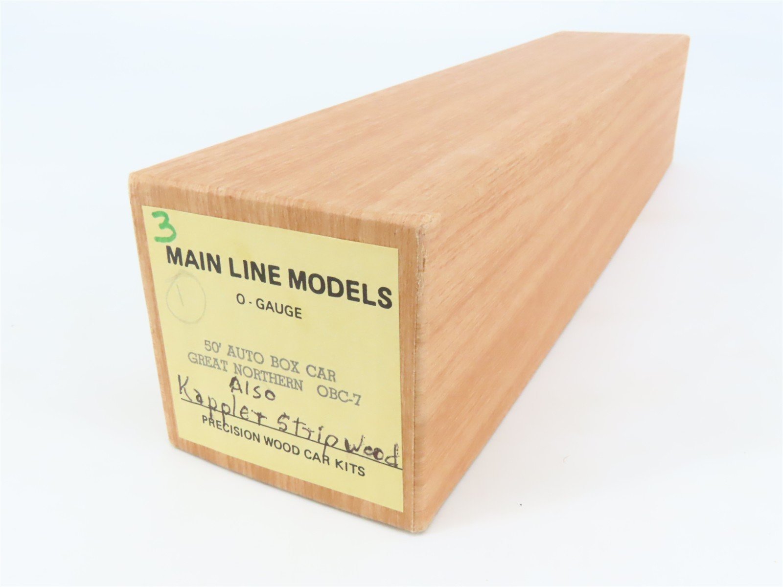 O 2-Rail Mainline Models OBC-7 GN Great Northern 50' Auto Boxcar #30751 Kit