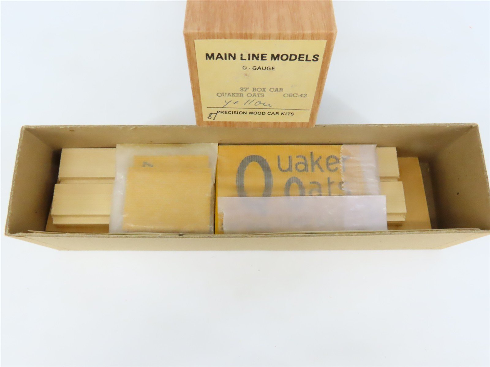 O Scale 2-Rail Mainline Models OSC-42 Quaker Oats 37' Wood Boxcar #647 Kit