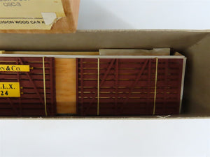 O Scale 2-Rail Mainline Models OSC-3 WLCX Wilson & Co Wood Stockcar #124 Kit