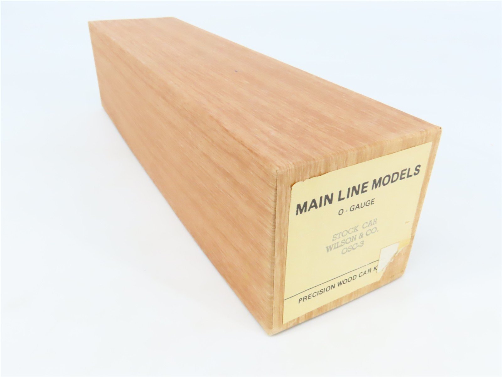 O Scale 2-Rail Mainline Models OSC-3 WLCX Wilson & Co Wood Stockcar #124 Kit