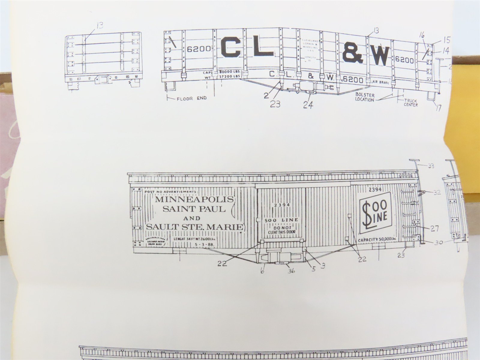 O Scale 2-Rail La Belle O-302 CM&StP Railway Racine Wagon Boxcar #39930 Kit