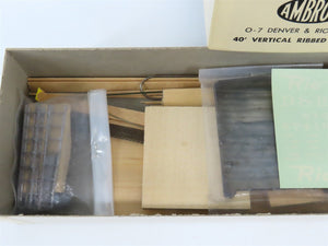 O Scale 2-Rail Ambroid O-7 DRGW Rio Grande 40' Vertical Ribbed Boxcar #67400 Kit