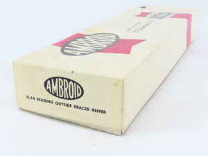 O Scale 2-Rail Ambroid O-14 RDG Reading Outside Braced Reefer Car Kit