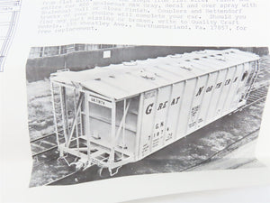 O Scale 2-Rail Ambroid O-11 GN Great Northern Airslide Hopper Car #71847 Kit