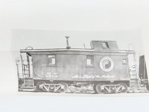 O Scale 2-Rail Ambroid Craftsman Kit #O-13 Undecorated NP Offset Cupola Caboose