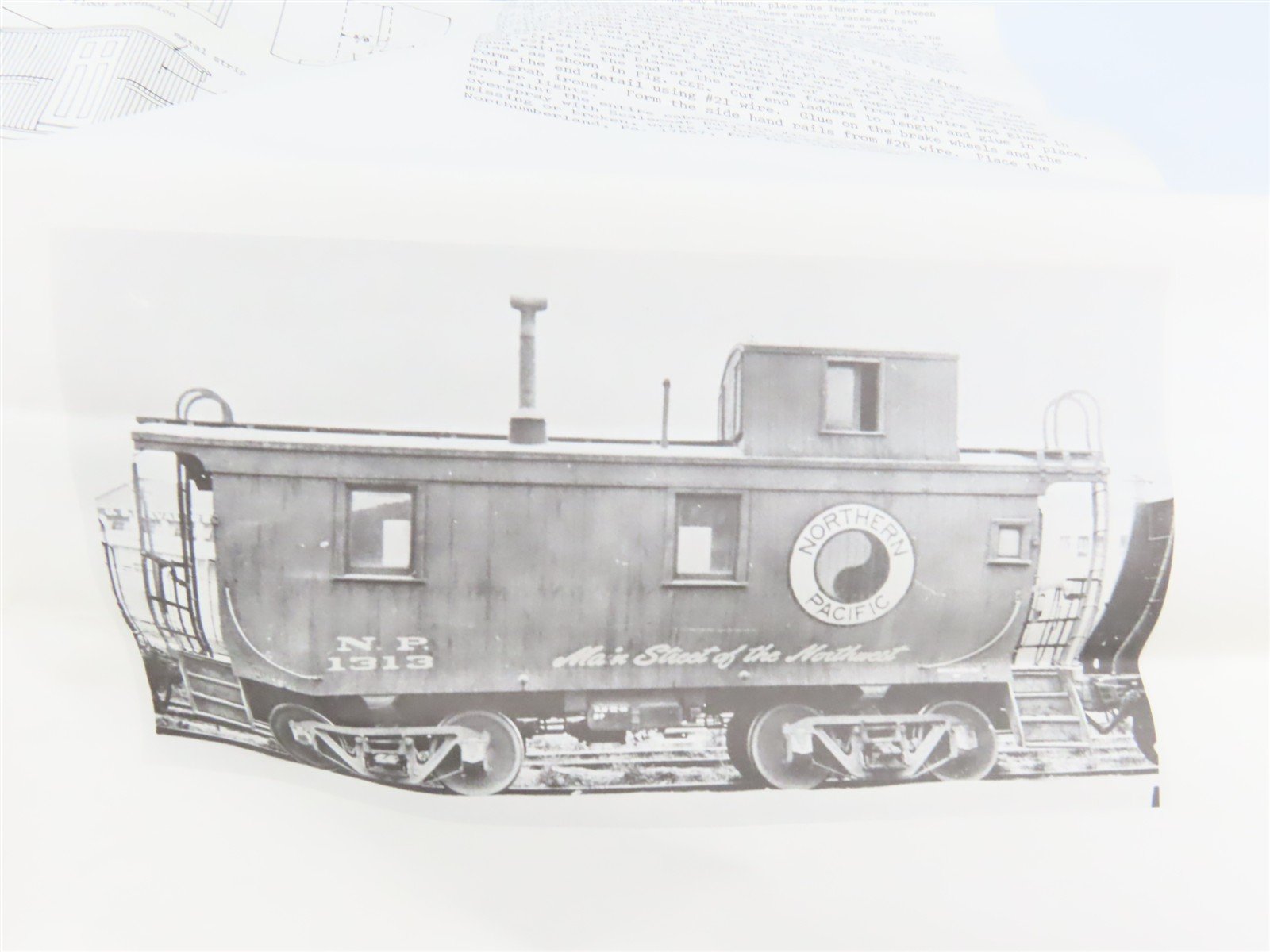 O Scale 2-Rail Ambroid Craftsman Kit #O-13 Undecorated NP Offset Cupola Caboose
