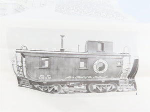 O Scale 2-Rail Ambroid Craftsman Kit #O-13 Undecorated NP Offset Cupola Caboose