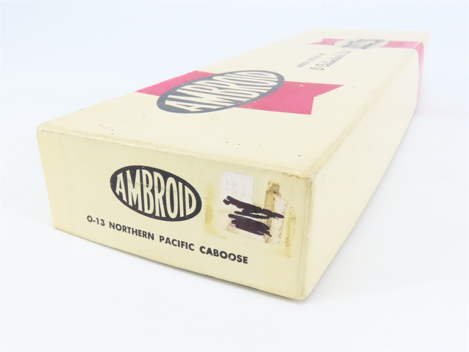 O Scale 2-Rail Ambroid Craftsman Kit #O-13 Undecorated NP Offset Cupola Caboose
