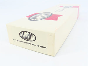 O Scale 2-Rail Ambroid Craftsman Kit #O-14 Undecorated RDG Outside-Braced Reefer