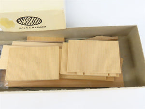 O Scale 2-Rail Ambroid Craftsman Kit #O-15 Undecorated D&H Offset Cupola Caboose