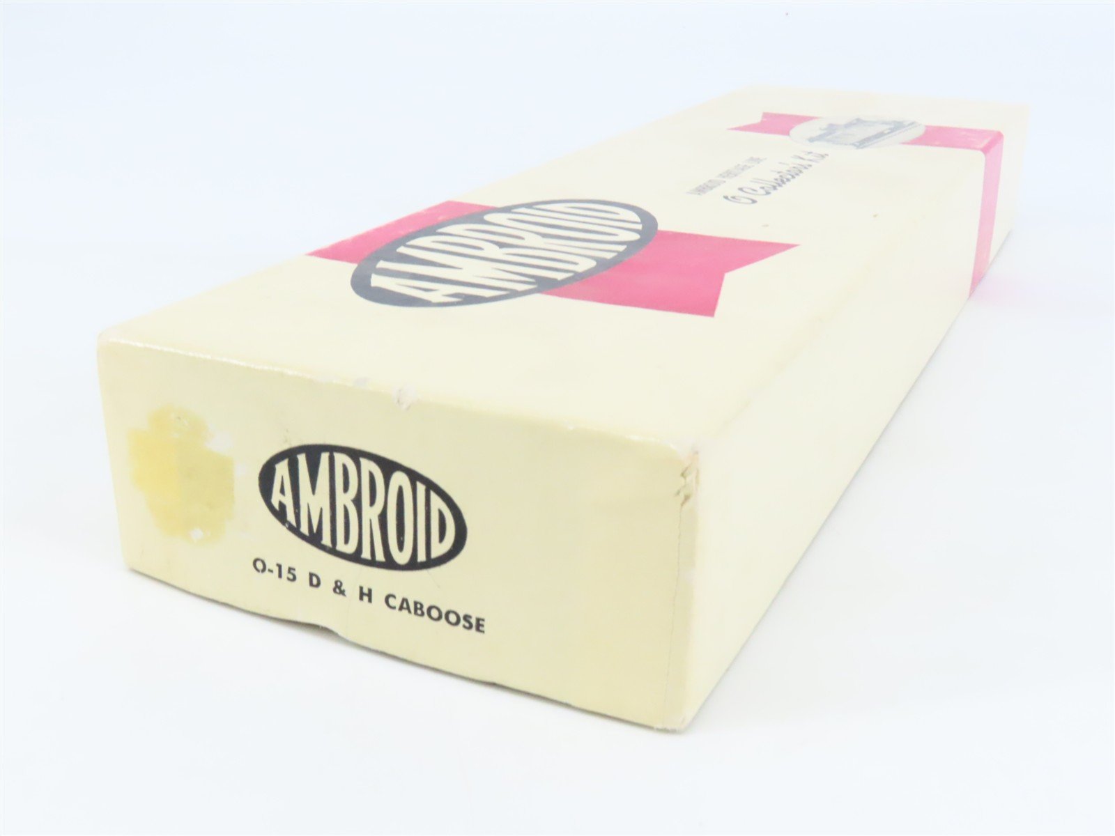 O Scale 2-Rail Ambroid Craftsman Kit #O-15 Undecorated D&H Offset Cupola Caboose