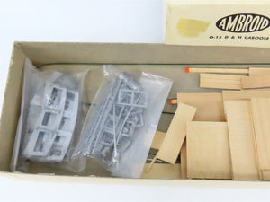 O Scale 2-Rail Ambroid Craftsman Kit #O-15 Undecorated D&H Offset Cupola Caboose