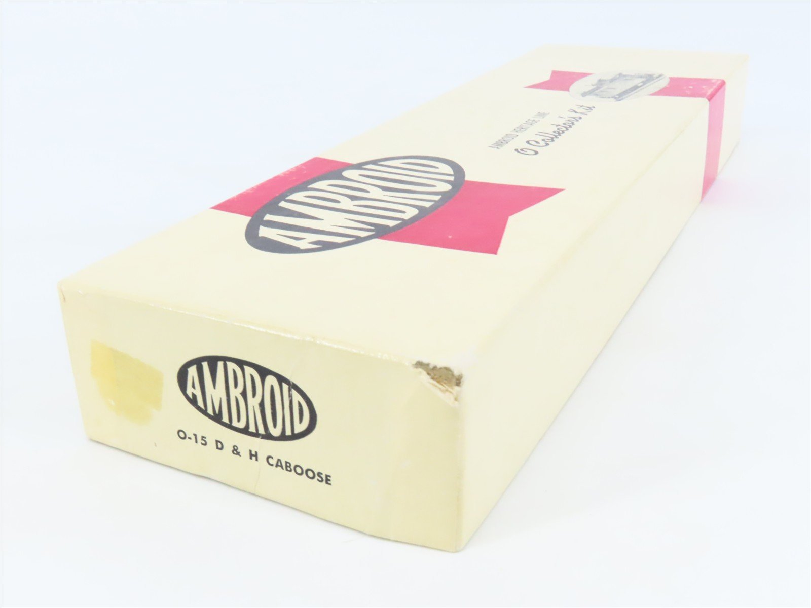 O Scale 2-Rail Ambroid Craftsman Kit #O-15 Undecorated D&H Offset Cupola Caboose