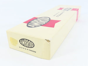 O Scale 2-Rail Ambroid Craftsman Kit #O-15 Undecorated D&H Offset Cupola Caboose