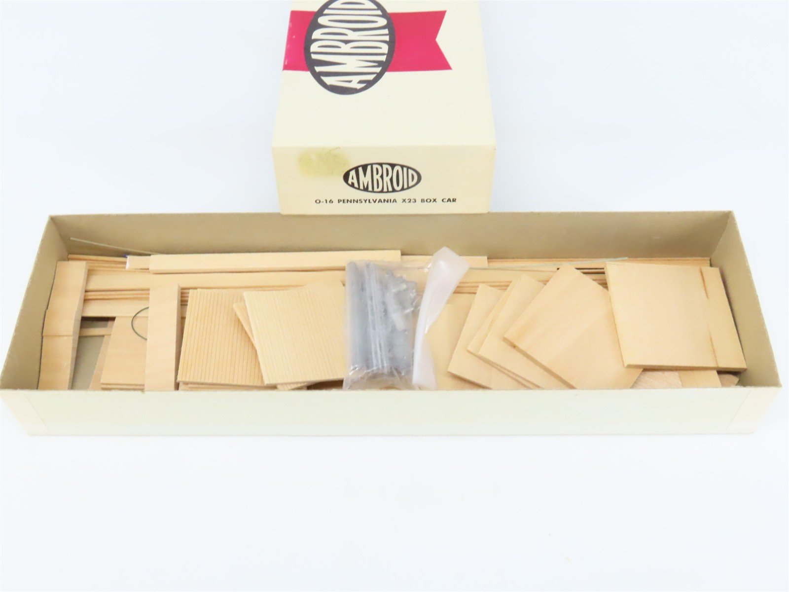 O Scale 2-Rail Ambroid Craftsman Kit #O-16 Undecorated PRR X23 Box Car