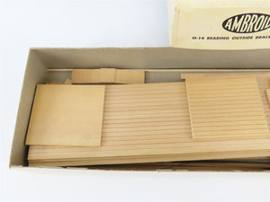 O Scale 2-Rail Ambroid Craftsman Kit #O-14 Undecorated RDG Outside-Braced Reefer
