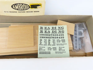 O Scale 2-Rail Ambroid Craftsman Kit #O-14 Undecorated RDG Outside-Braced Reefer