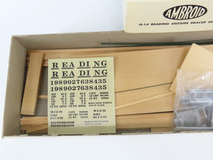 O Scale 2-Rail Ambroid Craftsman Kit #O-14 Undecorated RDG Outside-Braced Reefer
