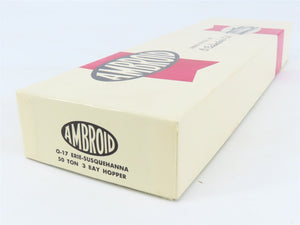 O Scale 2-Rail Ambroid Craftsman Kit #O-17 Undecorated ERIE/NYSW 3-Bay Hopper