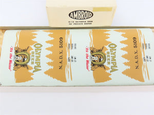 O Scale 2-Rail Ambroid Craftsman Kit #O-18 Undecorated Olympia Beer 36' Reefer