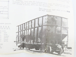 O Scale 2-Rail Ambroid Craftsman Kit #O-25 Undecorated B&O 3-Bay Woodchip Hopper