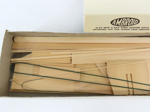 O Scale 2-Rail Ambroid Craftsman Kit #O-25 Undecorated B&O 3-Bay Woodchip Hopper