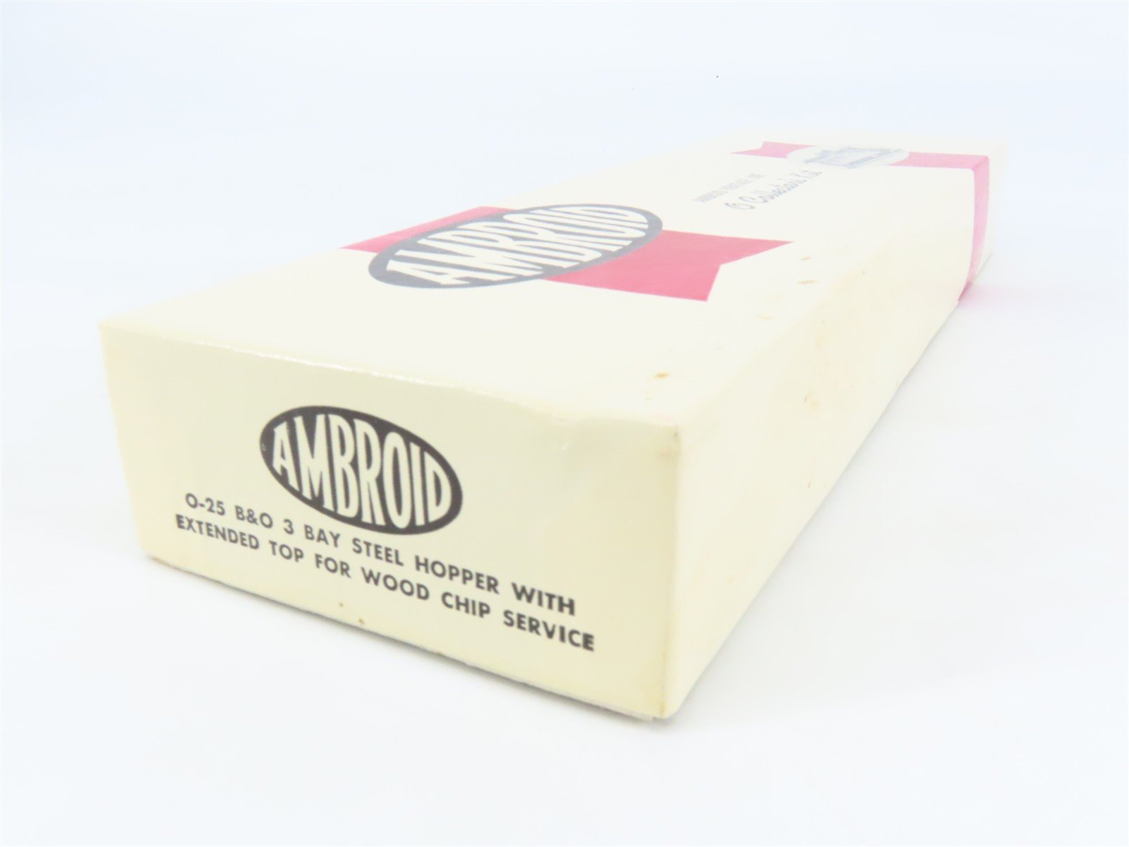 O Scale 2-Rail Ambroid Craftsman Kit #O-25 Undecorated B&O 3-Bay Woodchip Hopper