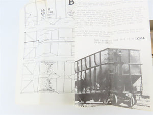 O Scale 2-Rail Ambroid Craftsman Kit #O-25 Undecorated B&O 3-Bay Woodchip Hopper