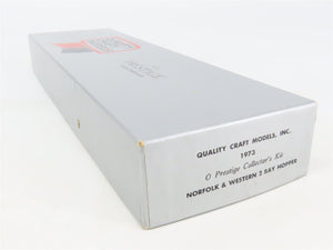 O Scale 2-Rail Quality Craft Craftsman Kit Undecorated N&W 2-Bay Hopper