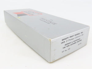 O 2-Rail Quality Craft Craftsman Kit #535 Undecorated D&M 2-Bay Covered Hopper