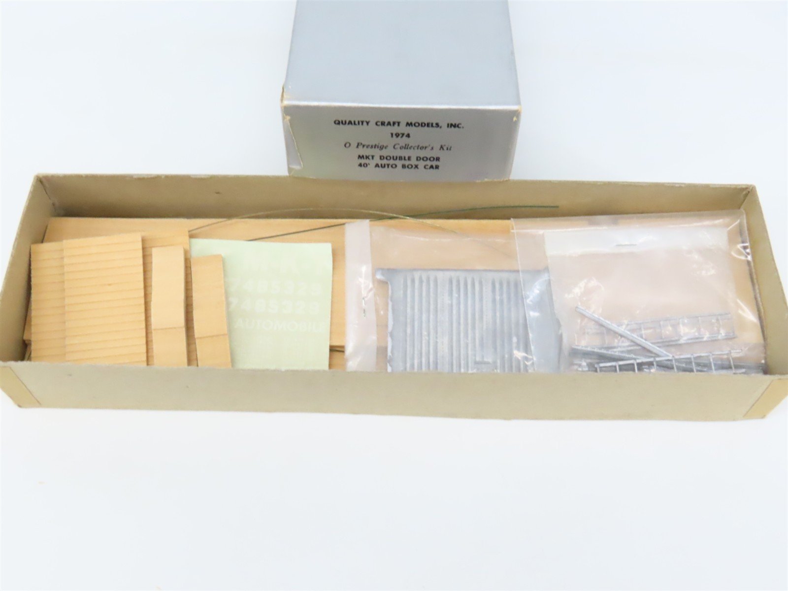 O Scale 2-Rail Quality Craft Craftsman Kit Undecorated MKT 40' Auto Box Car