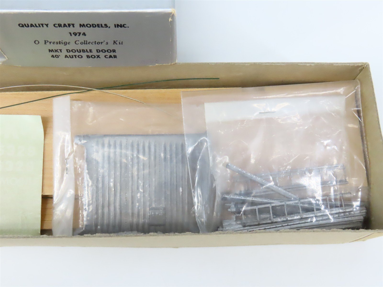 O Scale 2-Rail Quality Craft Craftsman Kit Undecorated MKT 40' Auto Box Car
