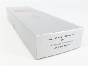 O Scale 2-Rail Quality Craft Craftsman Kit Undecorated PRR 2-Bay Open Hopper