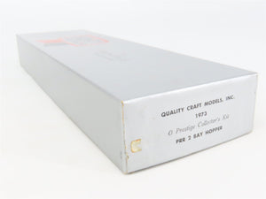 O Scale 2-Rail Quality Craft Craftsman Kit Undecorated PRR 2-Bay Open Hopper