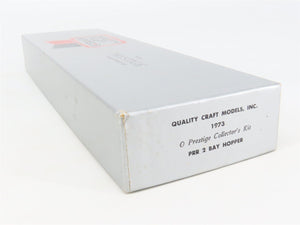 O Scale 2-Rail Quality Craft Craftsman Kit Undecorated PRR 2-Bay Open Hopper