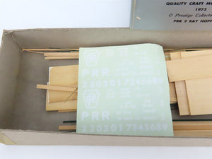 O Scale 2-Rail Quality Craft Craftsman Kit Undecorated PRR 2-Bay Open Hopper