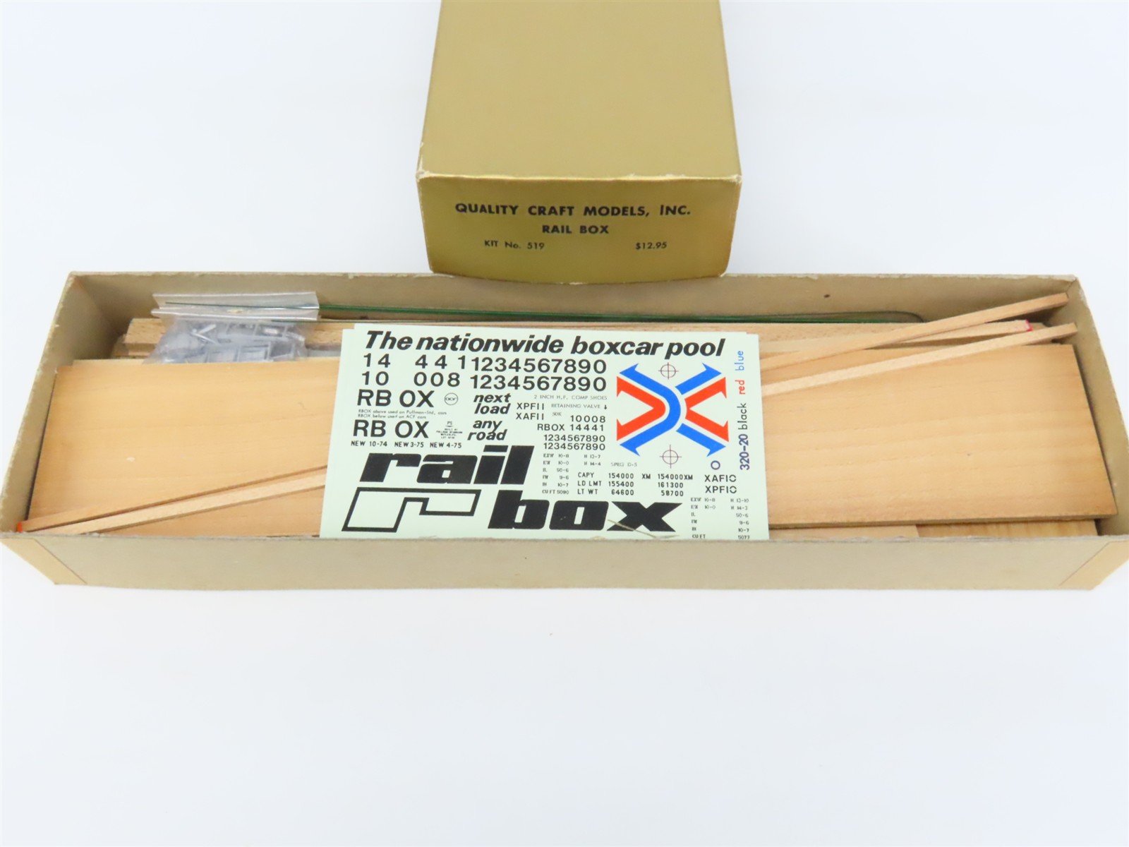 O Scale 2-Rail Quality Craft Craftsman Kit #519 Undecorated Railbox 50' Box Car
