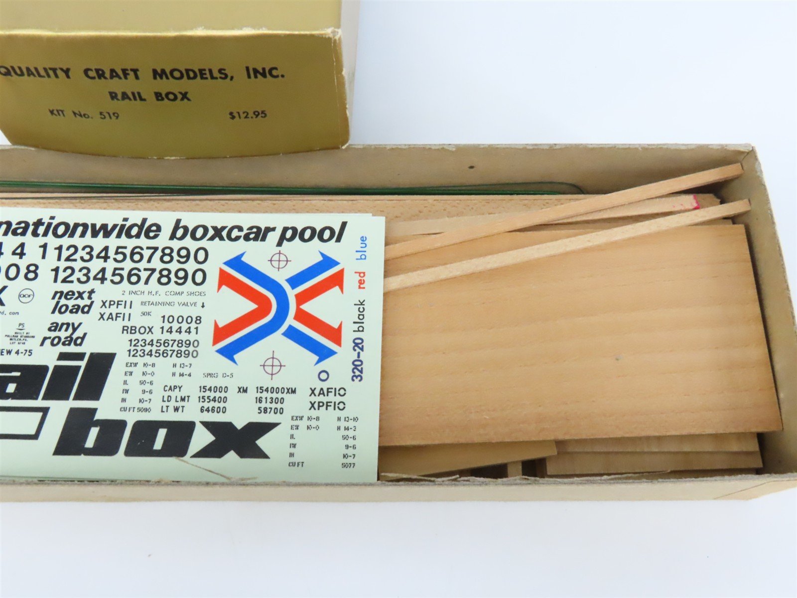 O Scale 2-Rail Quality Craft Craftsman Kit #519 Undecorated Railbox 50' Box Car