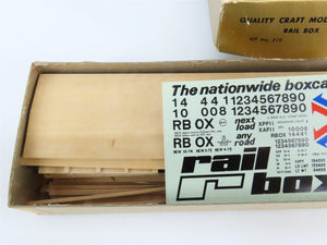 O Scale 2-Rail Quality Craft Craftsman Kit #519 Undecorated Railbox 50' Box Car