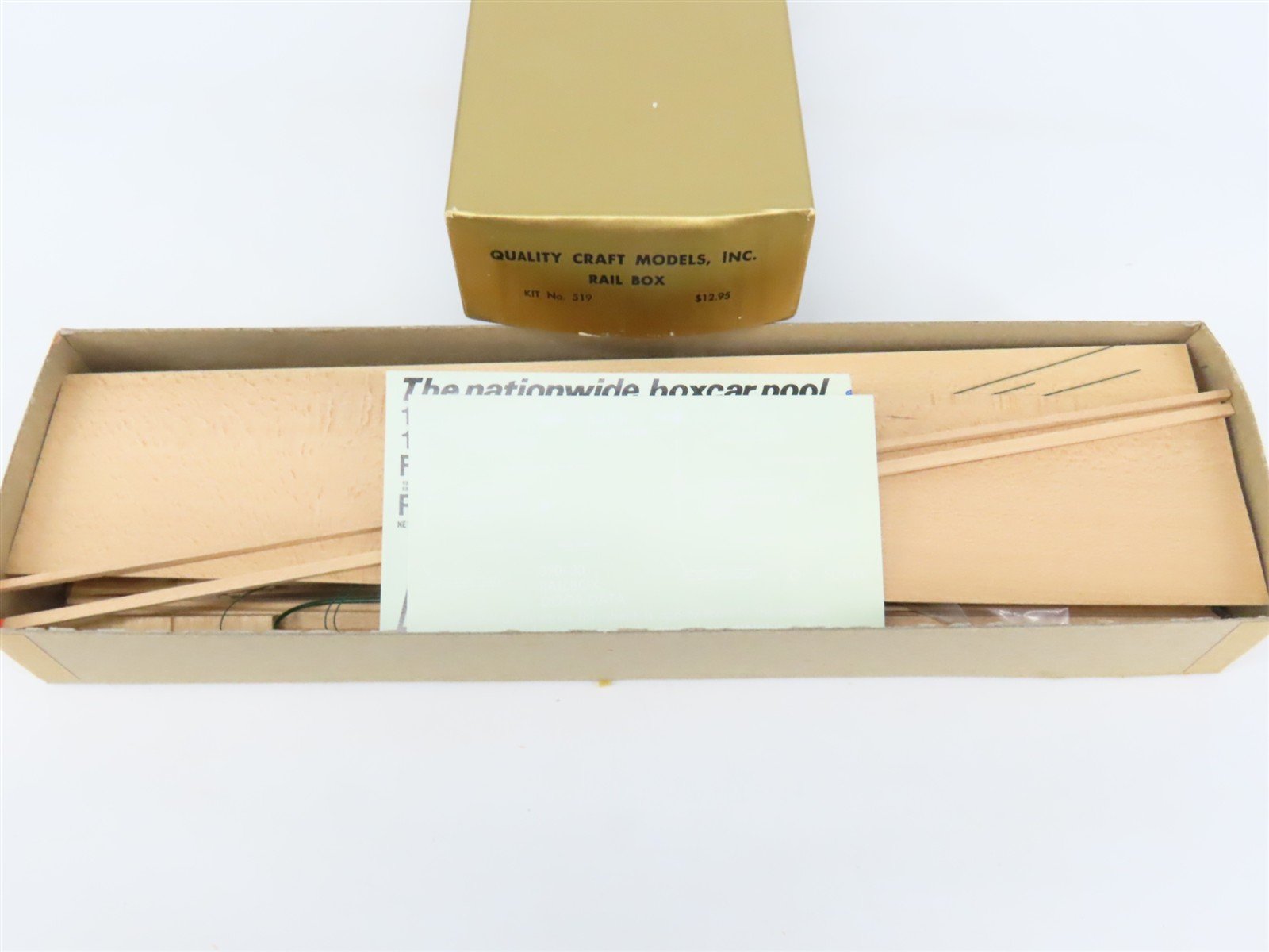 O Scale 2-Rail Quality Craft Craftsman Kit #519 Undecorated Railbox 50' Box Car