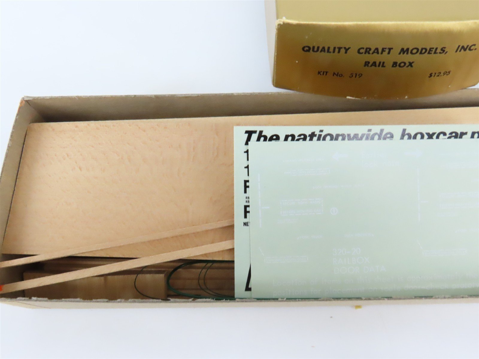 O Scale 2-Rail Quality Craft Craftsman Kit #519 Undecorated Railbox 50' Box Car