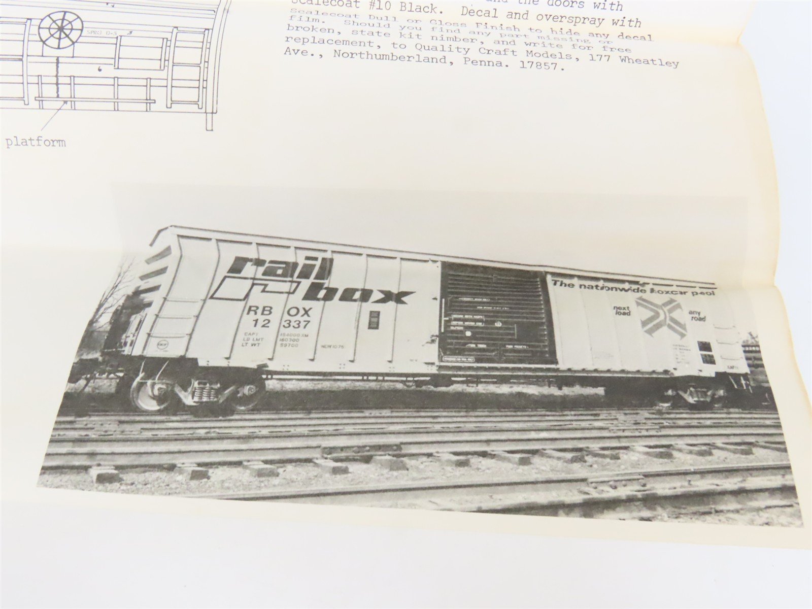O Scale 2-Rail Quality Craft Craftsman Kit #519 Undecorated Railbox 50' Box Car