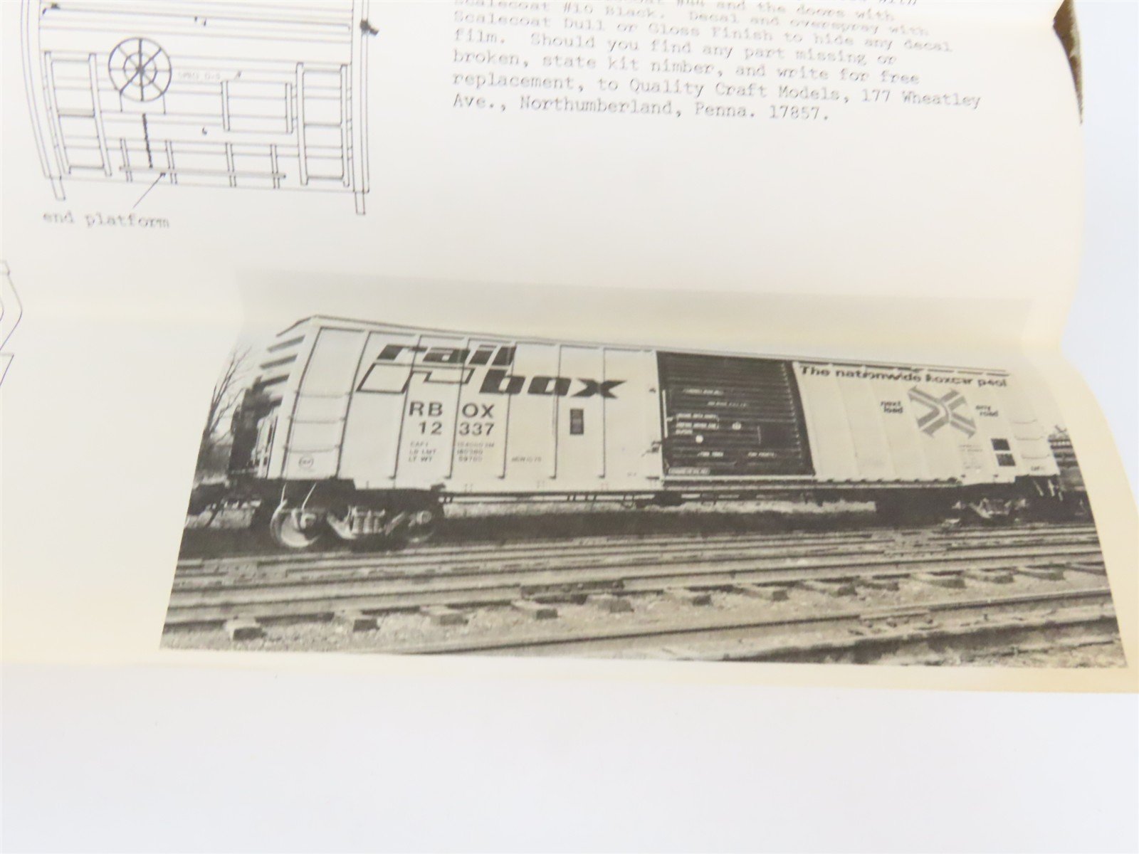 O Scale 2-Rail Quality Craft Craftsman Kit #519 Undecorated Railbox 50' Box Car