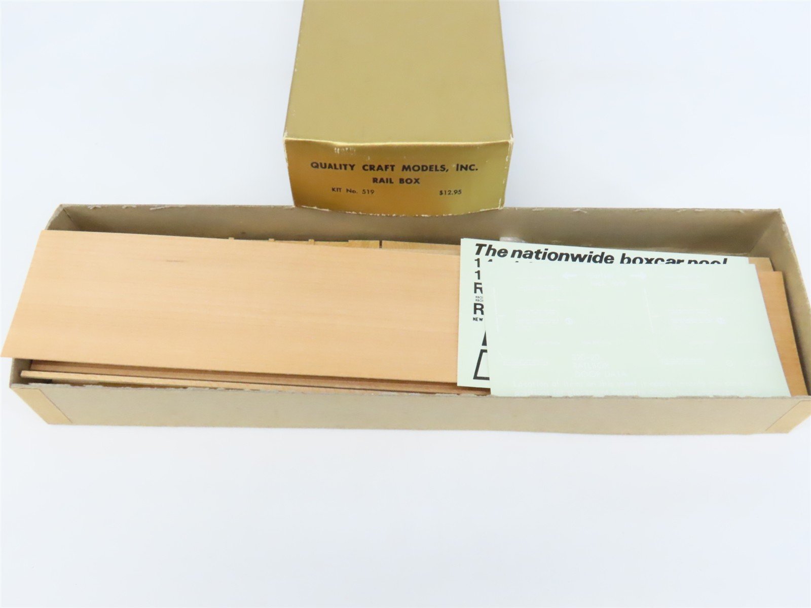 O Scale 2-Rail Quality Craft Craftsman Kit #519 Undecorated Railbox 50' Box Car