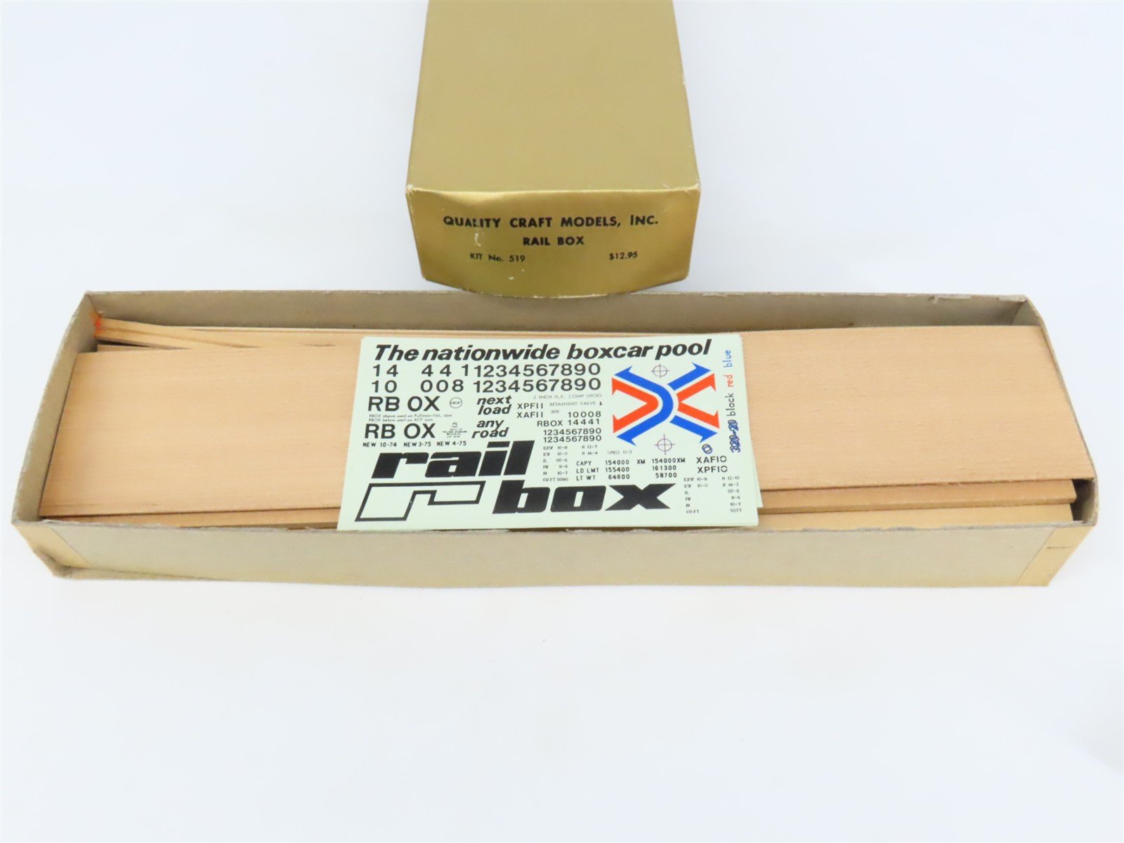 O Scale 2-Rail Quality Craft Craftsman Kit #519 Undecorated Railbox 50' Box Car