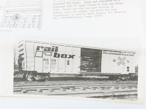 O Scale 2-Rail Quality Craft Craftsman Kit #519 Undecorated Railbox 50' Box Car