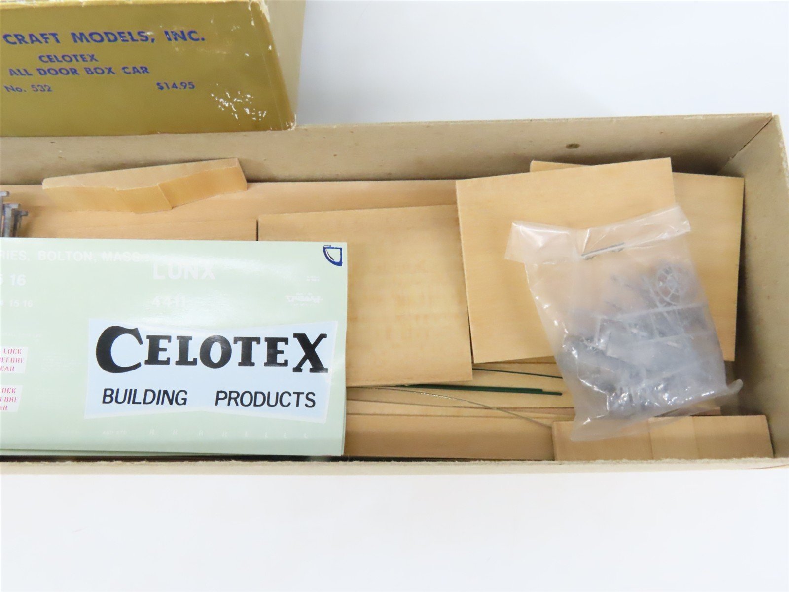 O 2-Rail Quality Craft Craftsman Kit #532 Undecorated Celotex All-Door Box Car