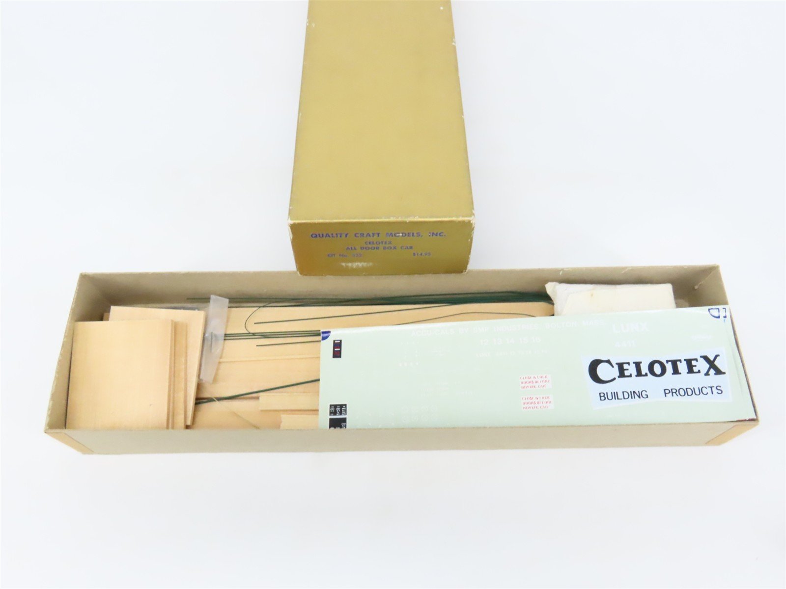 O 2-Rail Quality Craft Craftsman Kit #532 Undecorated Celotex All-Door Box Car